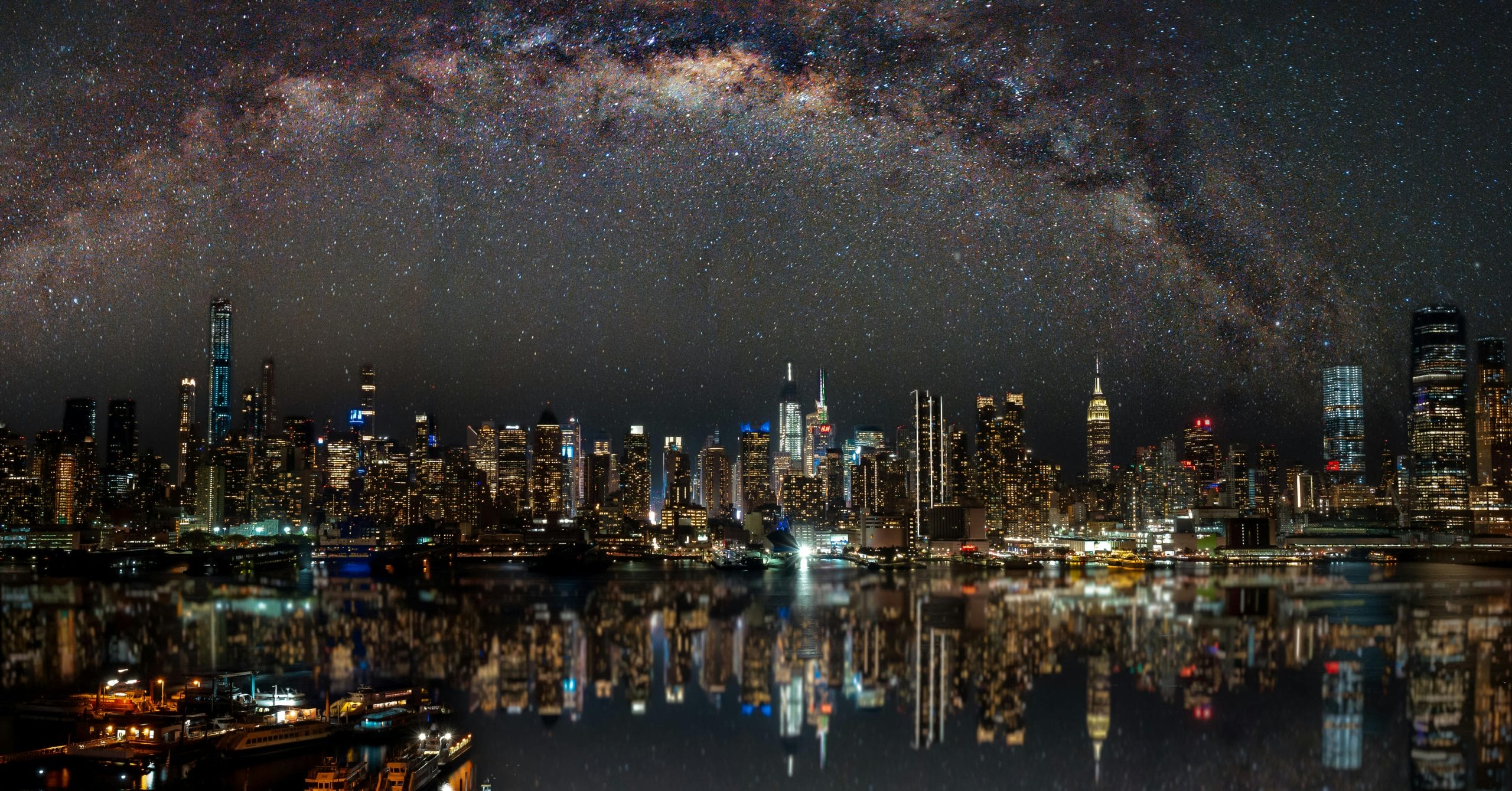 USA office skyline