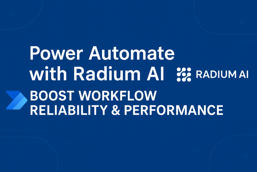 Power Automate with Radium AI